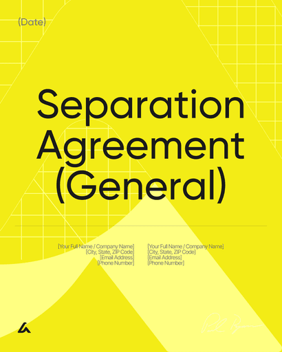 Separation Agreement (General) 