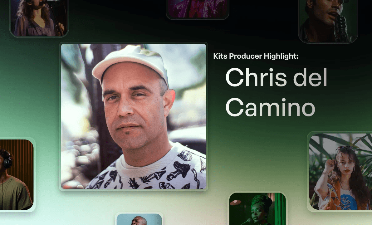 A blog screencap of a Kits producer feature with Chris del Camino.