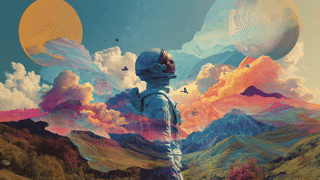 A colorful mosaic tunnel wall is shown.