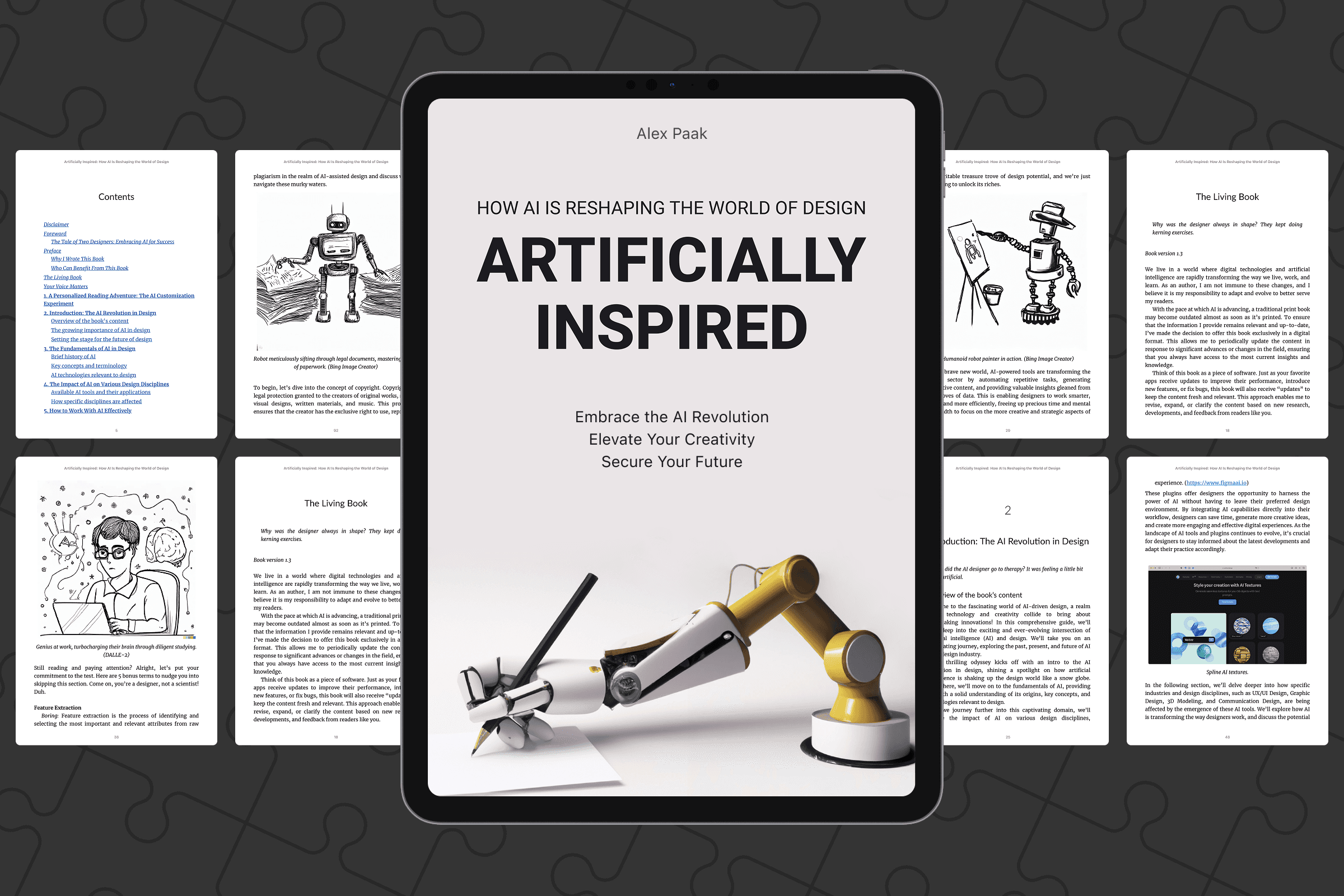 Book cover and some pages