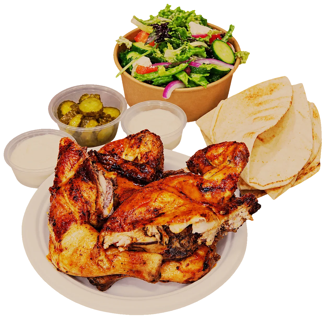 1/2 Chicken & Salad