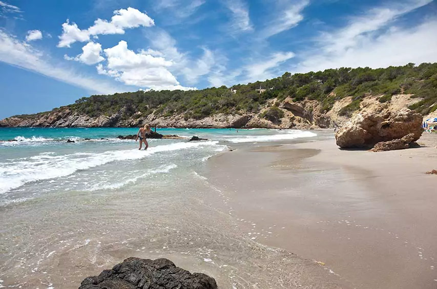 Cala Boix in Ibiza close to Luxury Villa Can Nemo
