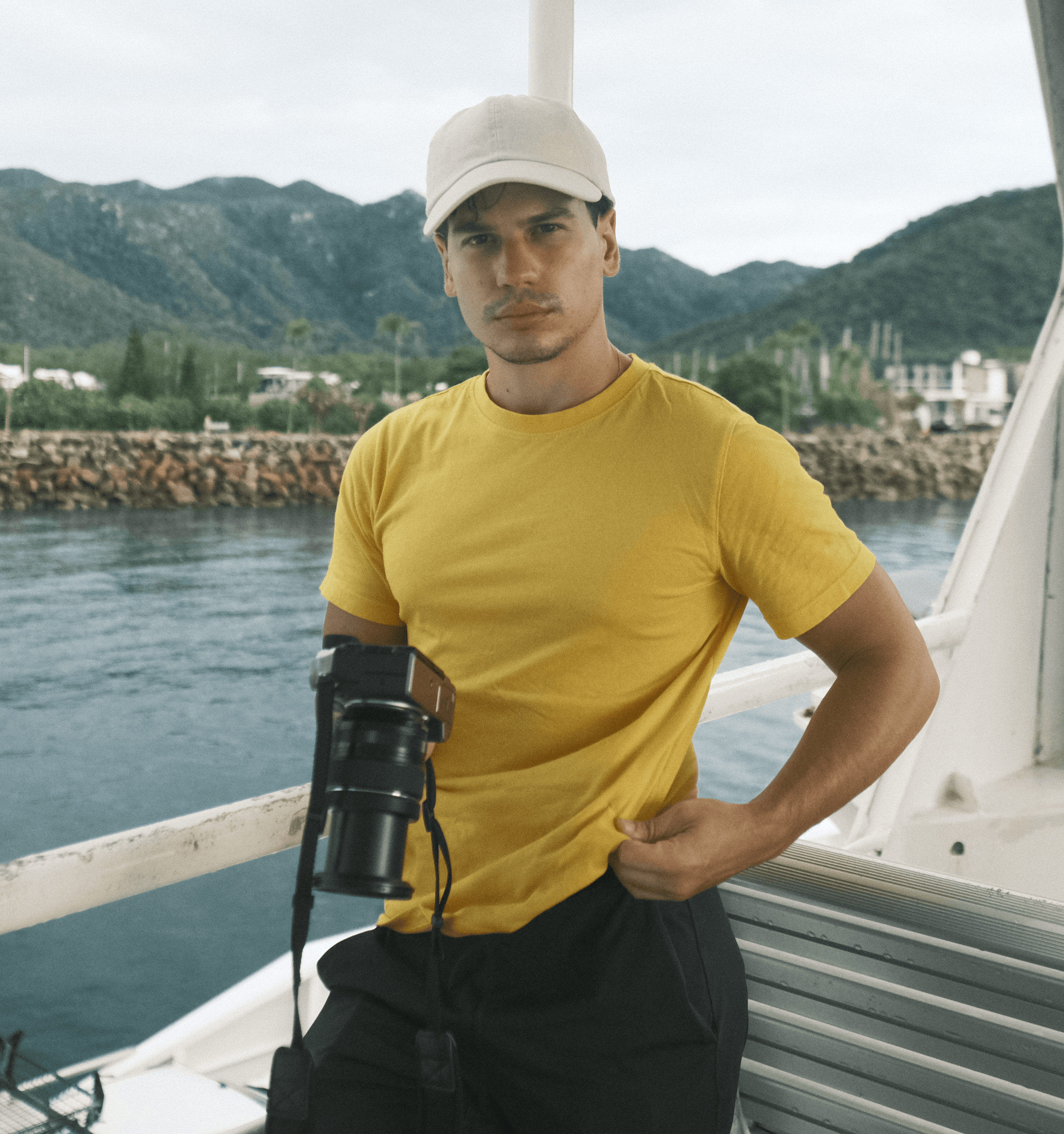 a woman wearing a hat