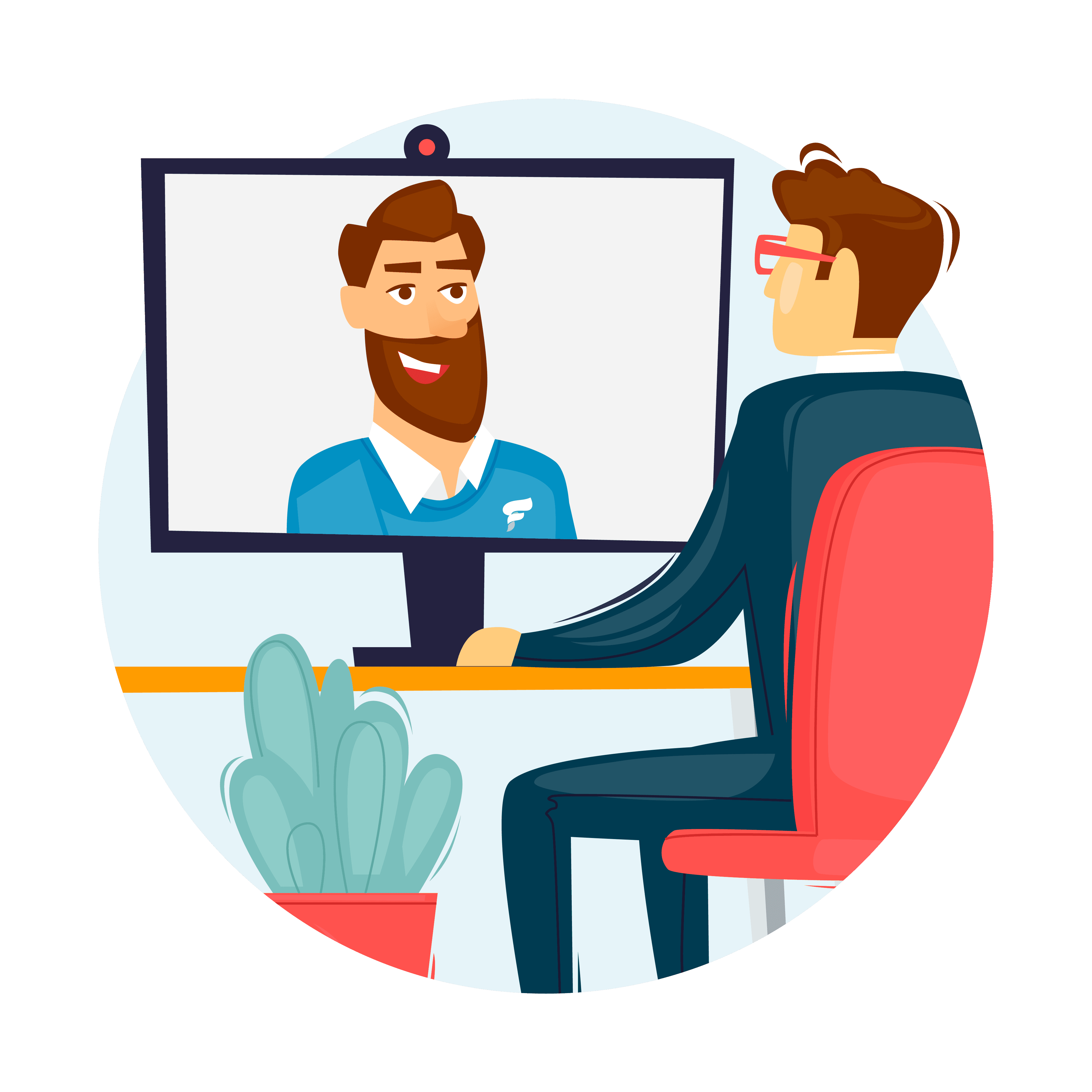 Consulente di Fluida in call con amministratore d'azienda