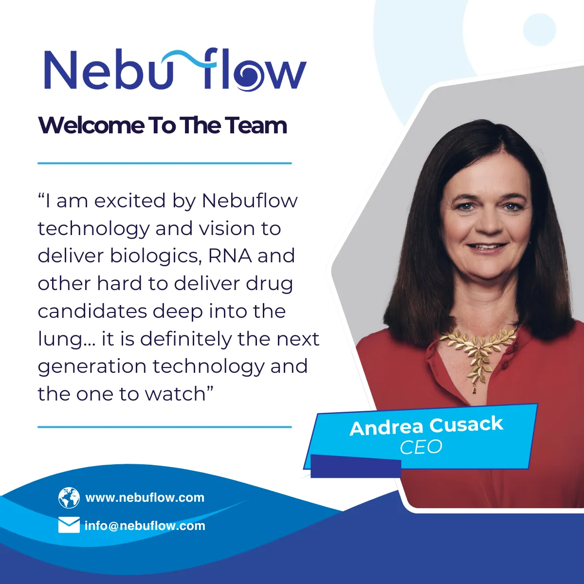 Andrea Cusack CEO of Nebuflow