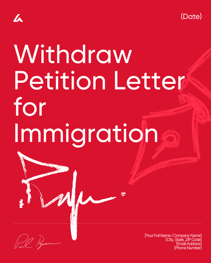 Withdraw Petition Letter for Immigration