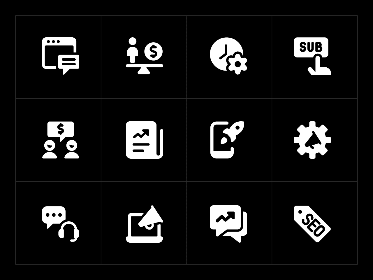 Ultimate Bold Business Icon Set