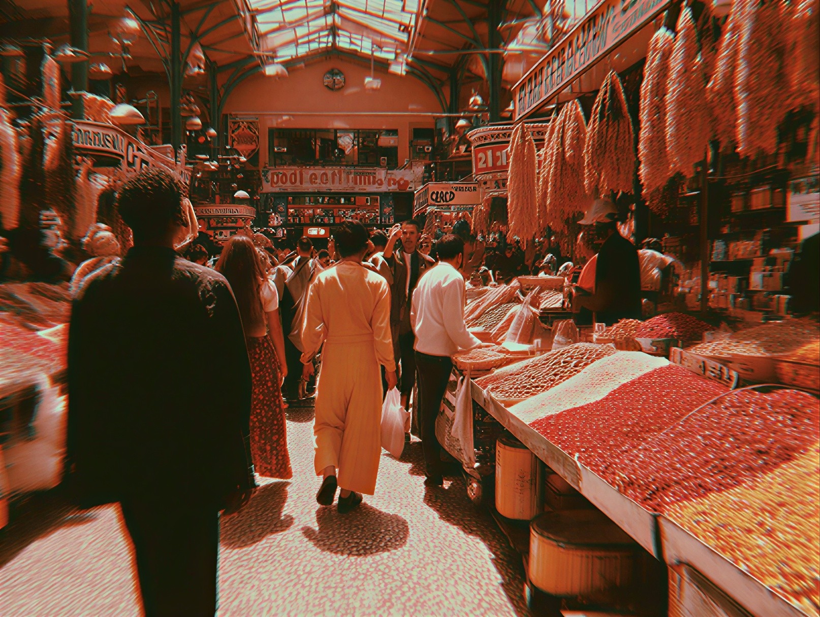 Vibrant Market Scene