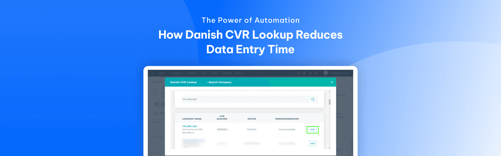 How Danish CVR Lookup Reduces Data Entry Time