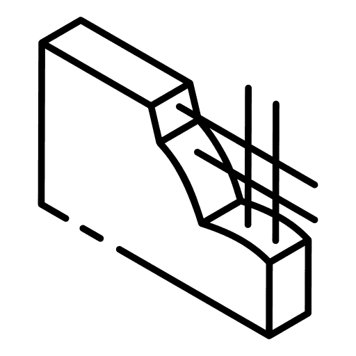 concrete retaining wall icon