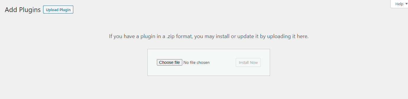 Upload reorder plugin button
