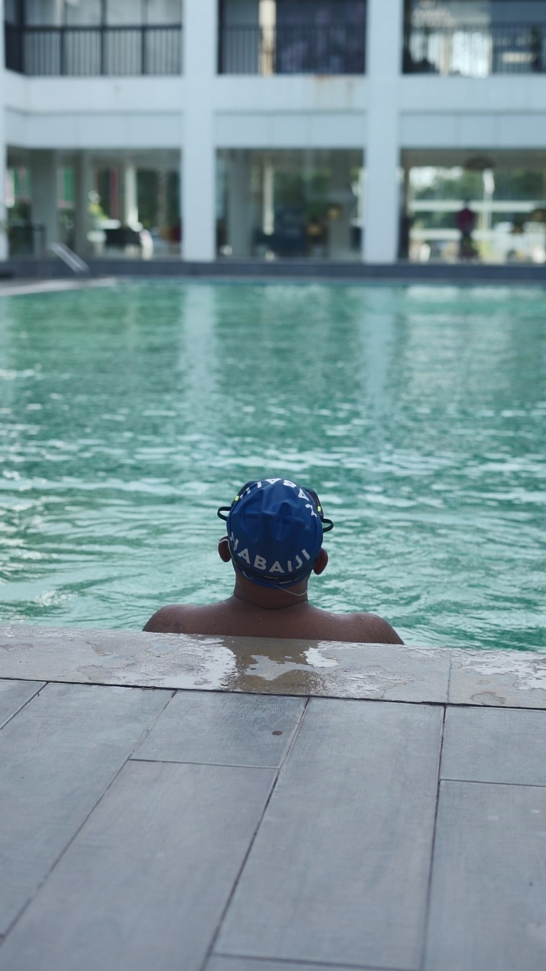 pool ring floating on water