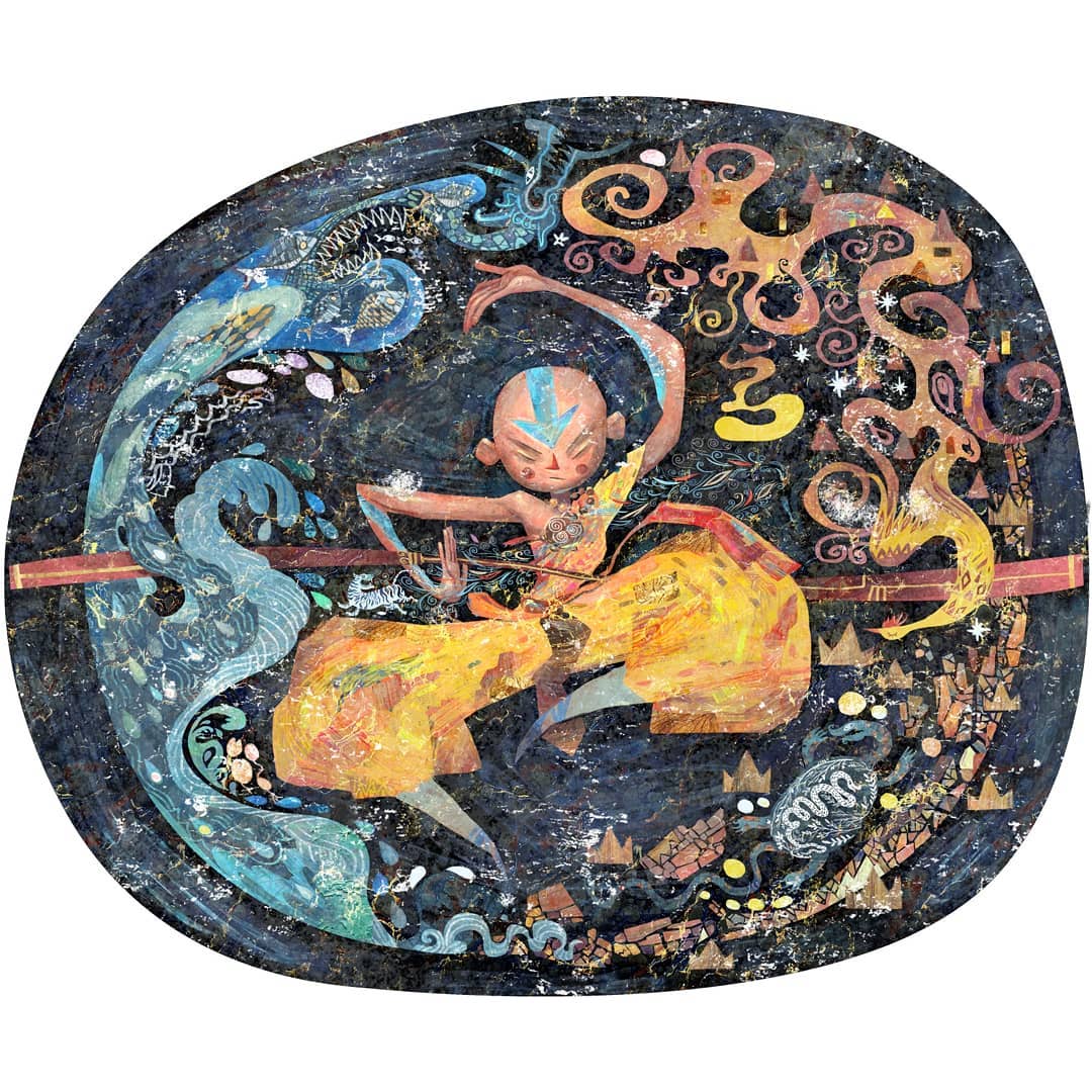 @d.daddystar Avatar Aang artwork