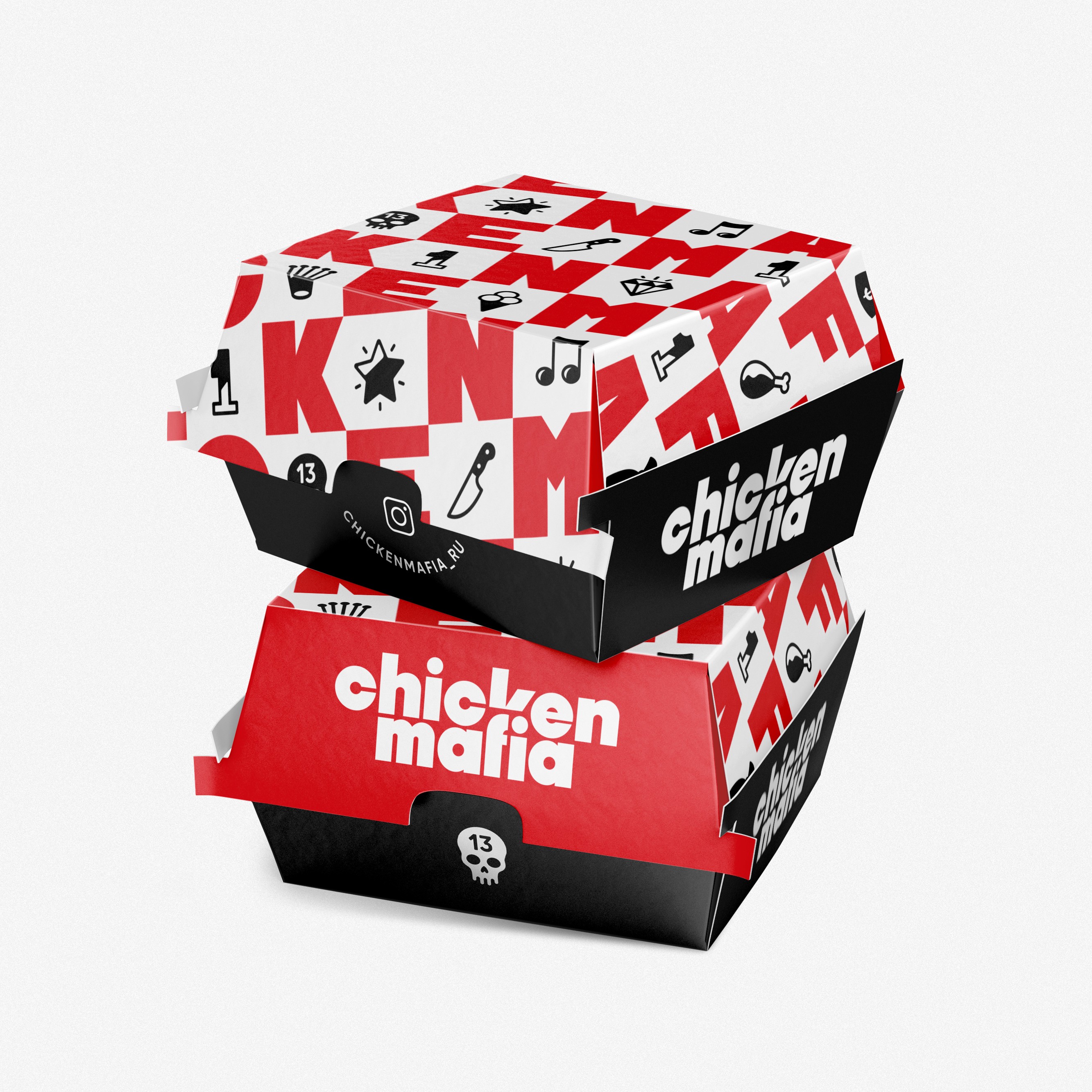 Streetside billboard with flyposters of the Batch.Works brand and illustrations