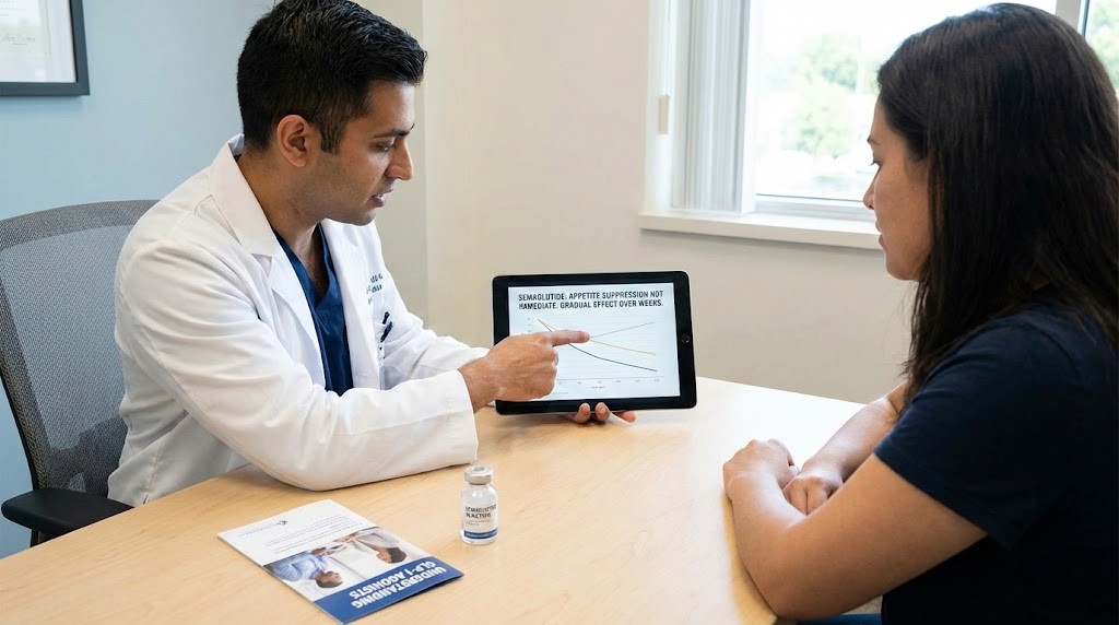 Does semaglutide suppress appetite immediately