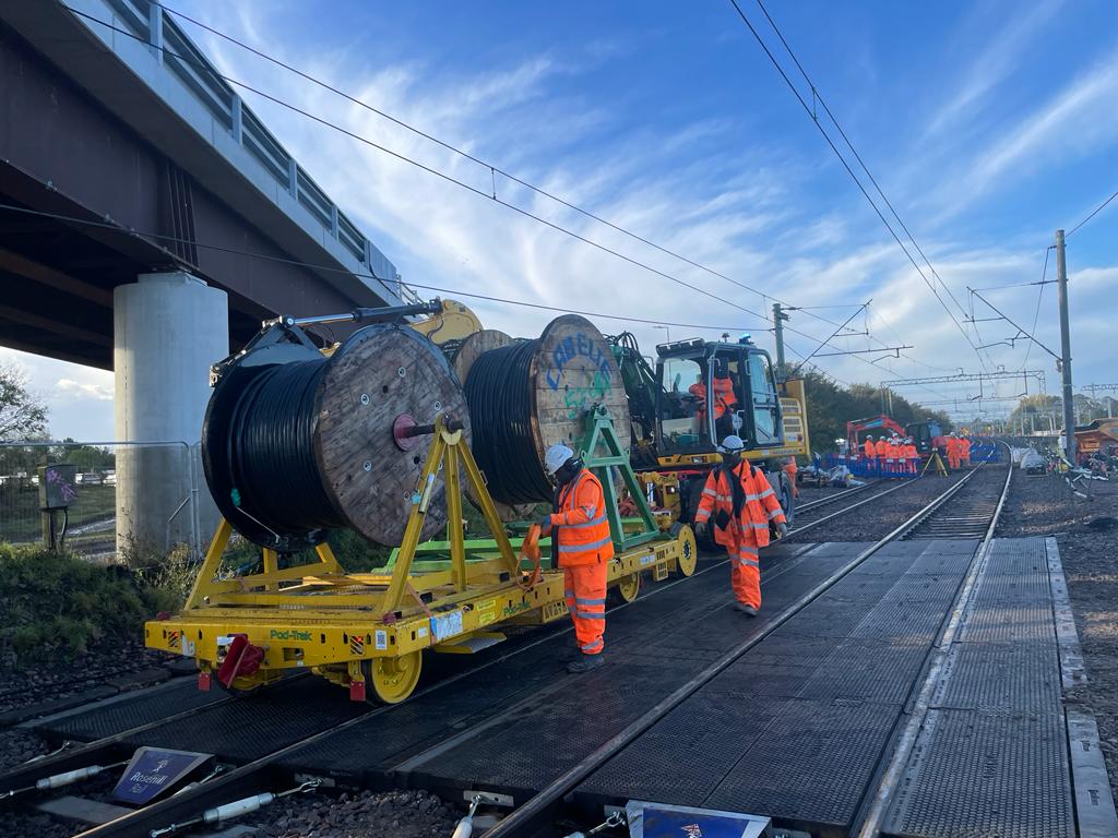 An electrical rail project completed by DPH 