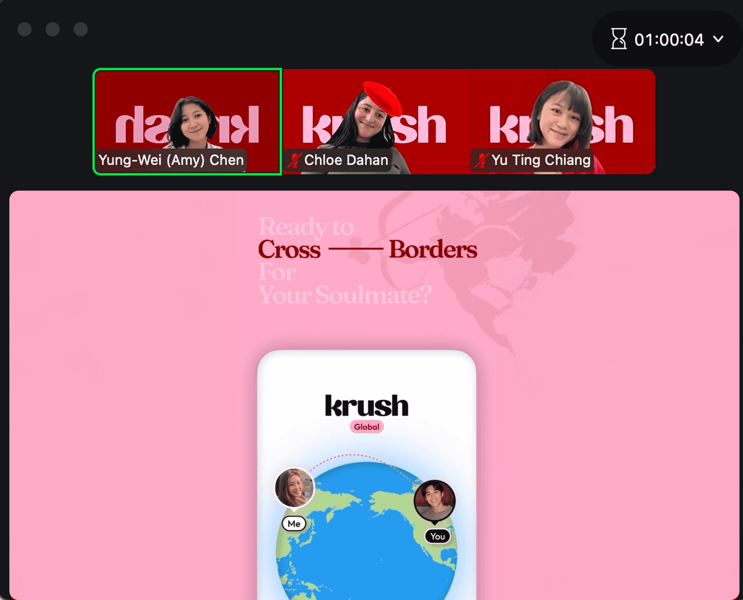 A screenshot image of client kick-off with KRUSH.