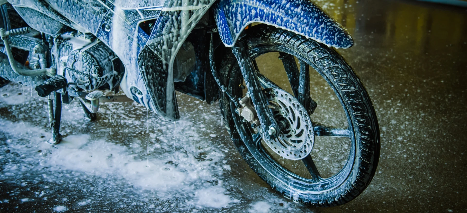 Station de lavage moto