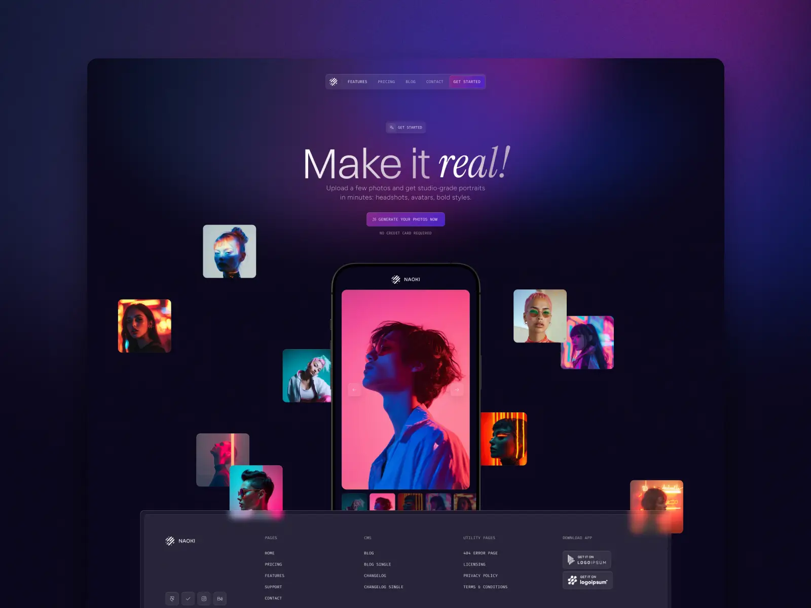 Naoki - SaaS & App Template - Gallery Image 1