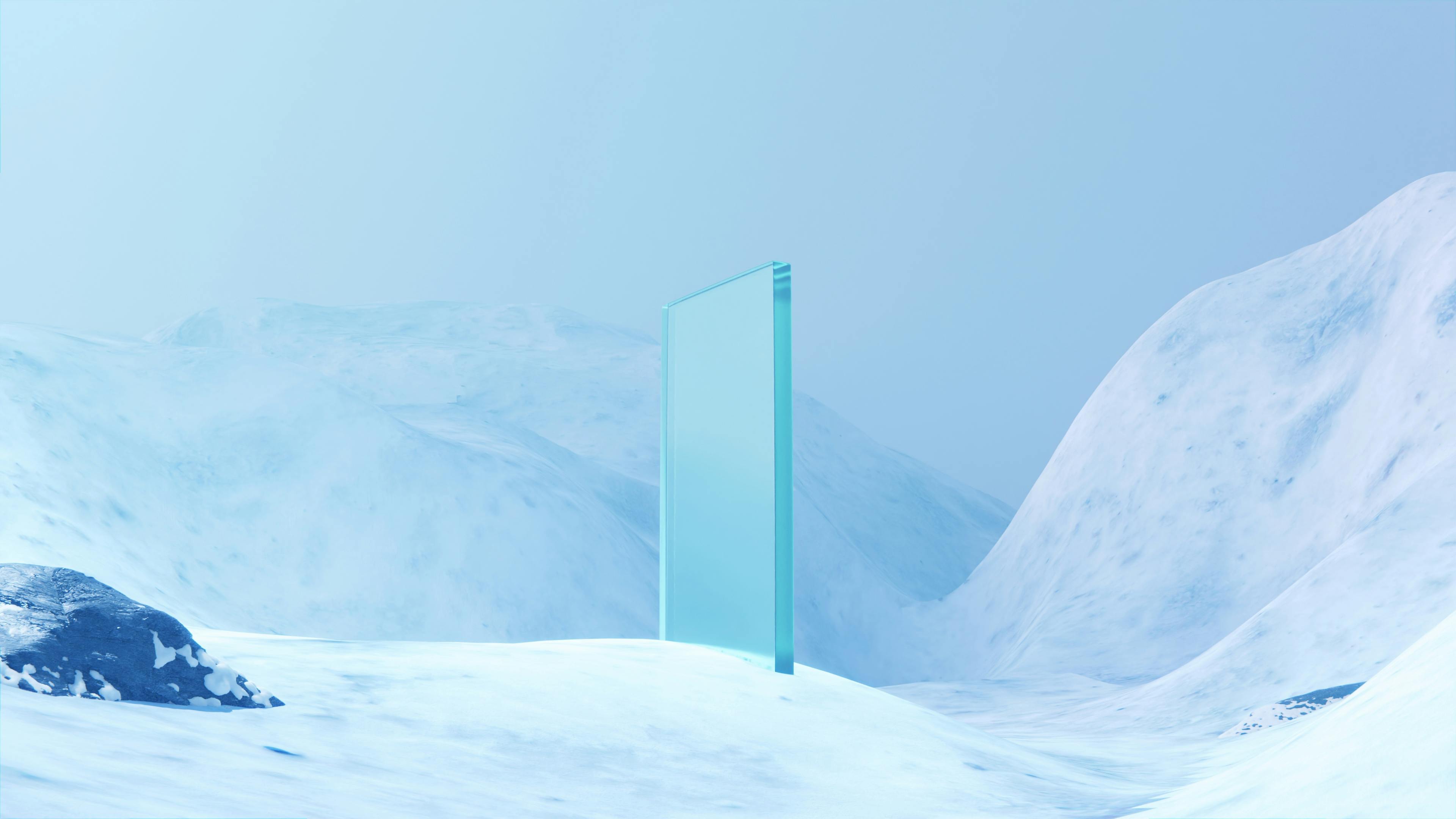 Drone shot of a running track at night