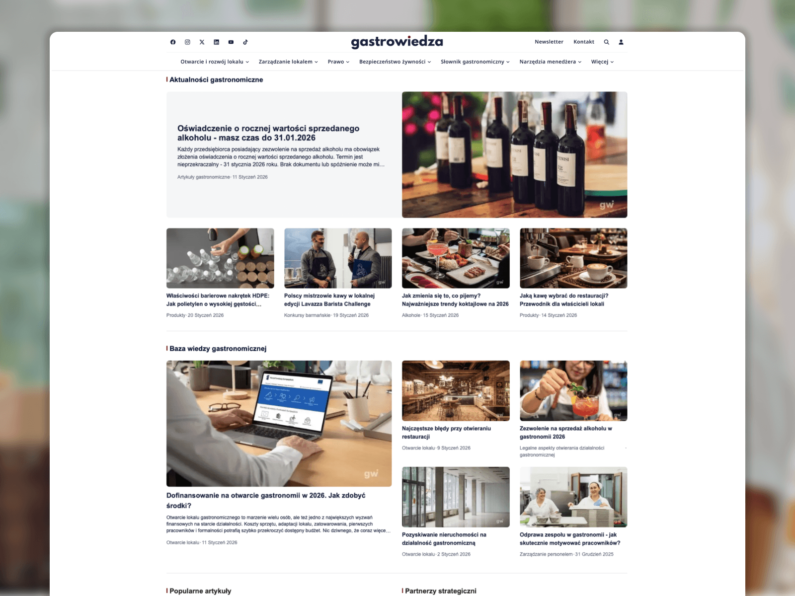 GastroWiedza Website