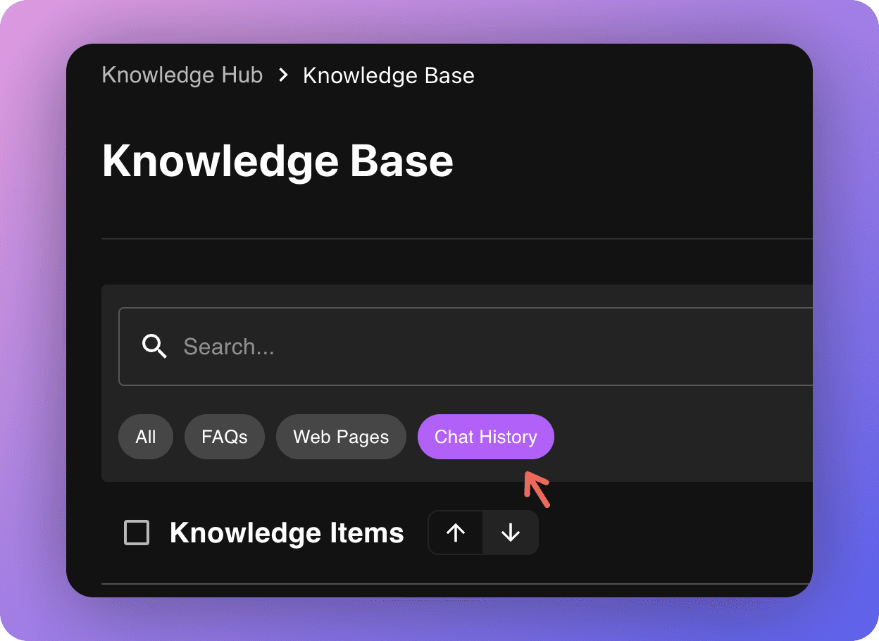 AI Chatbot learning from chat history