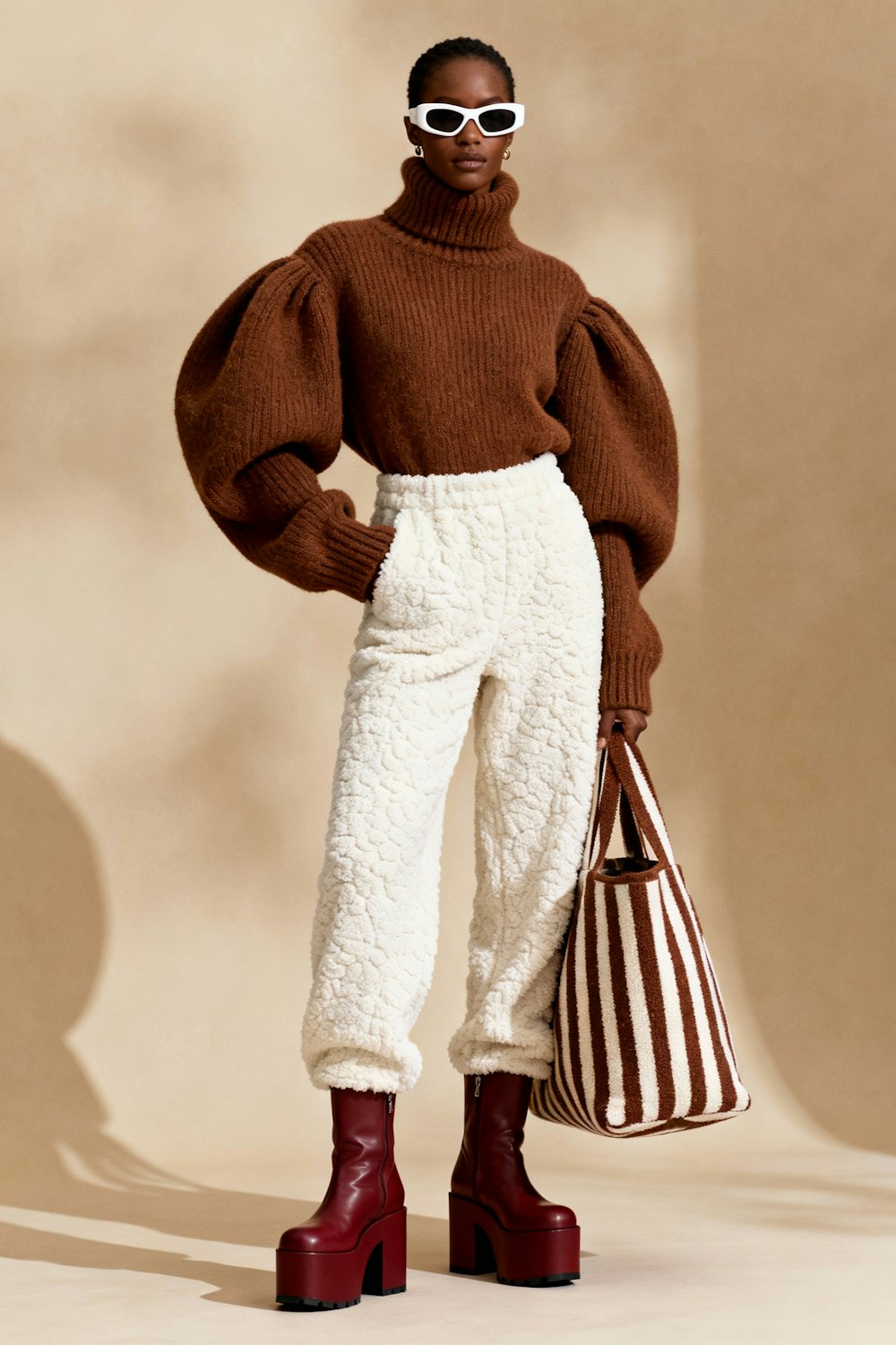 Merino roll-neck jumper