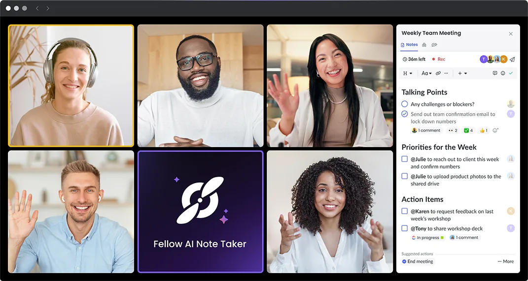 Fellow app screenshot