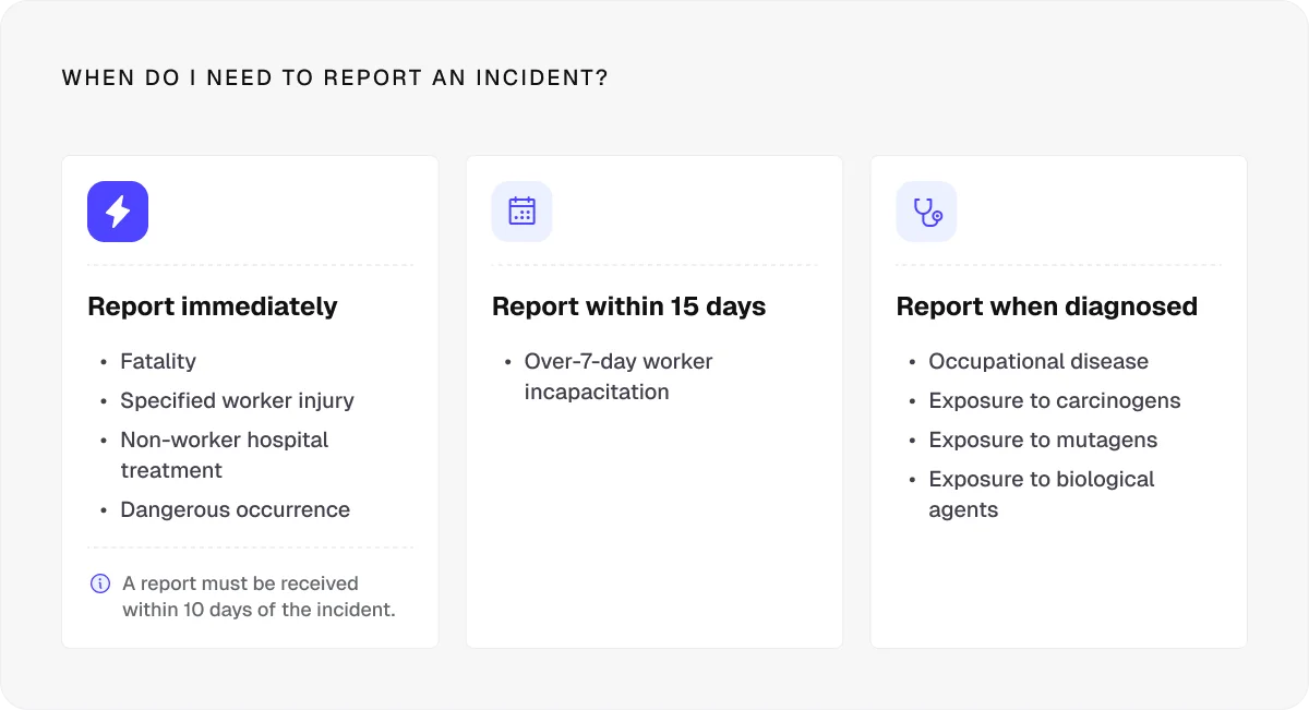 When do you need to report an accident