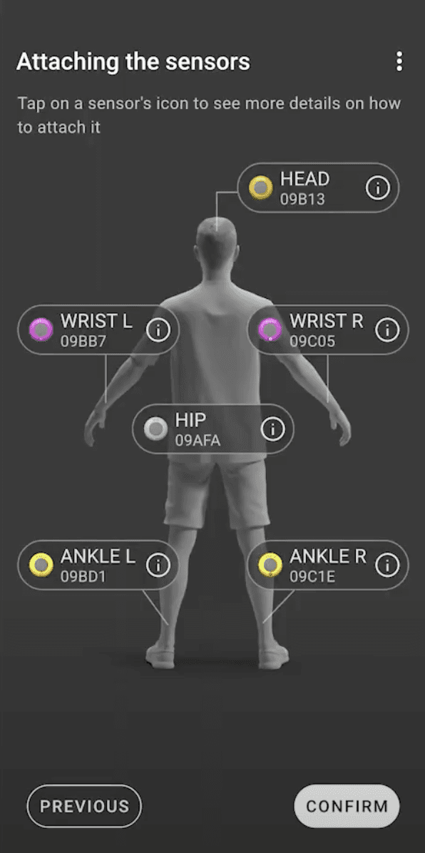 Mocopi settings