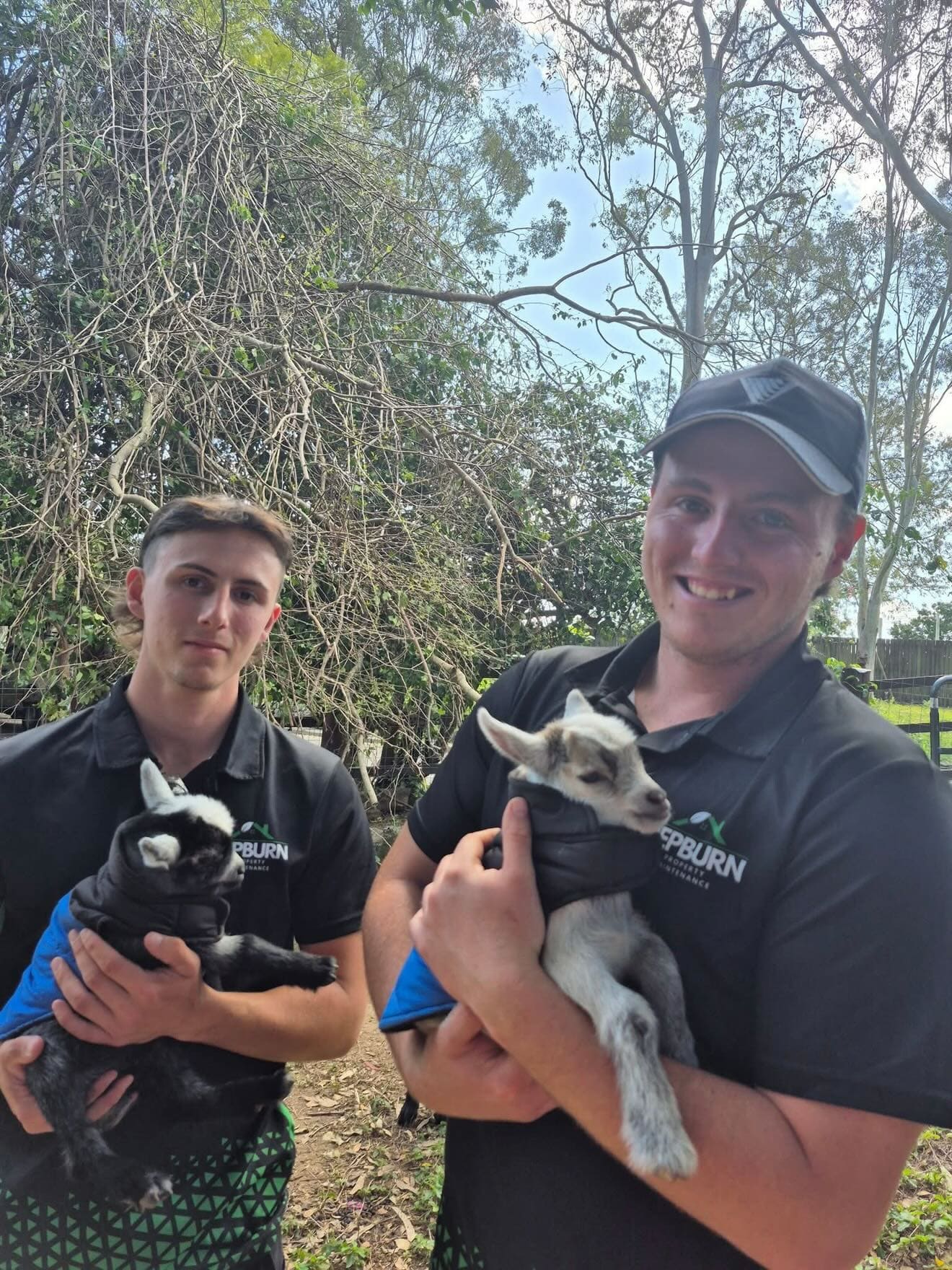 Hepburn Property Maintenance team members Dean and Kris Hepburn family owned lawn and garden care Gold Coast