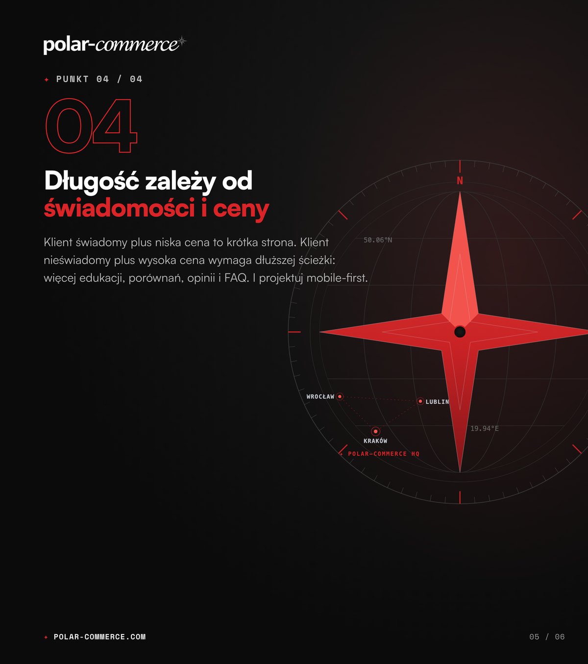 Długość zależy od świadomości i ceny — Polar-Commerce