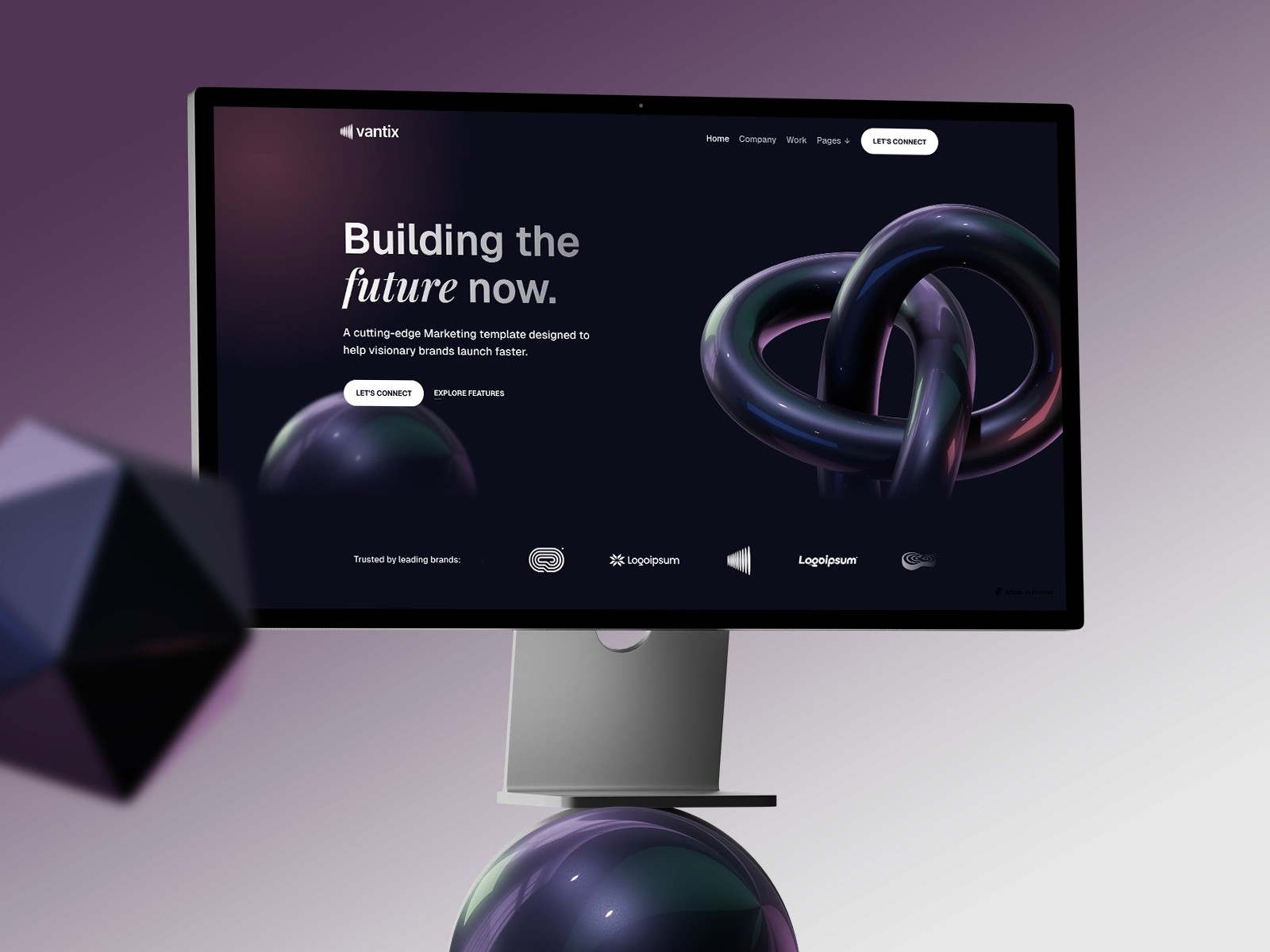 Vantix X — 现代渐变 SaaS 产品官网设计灵感