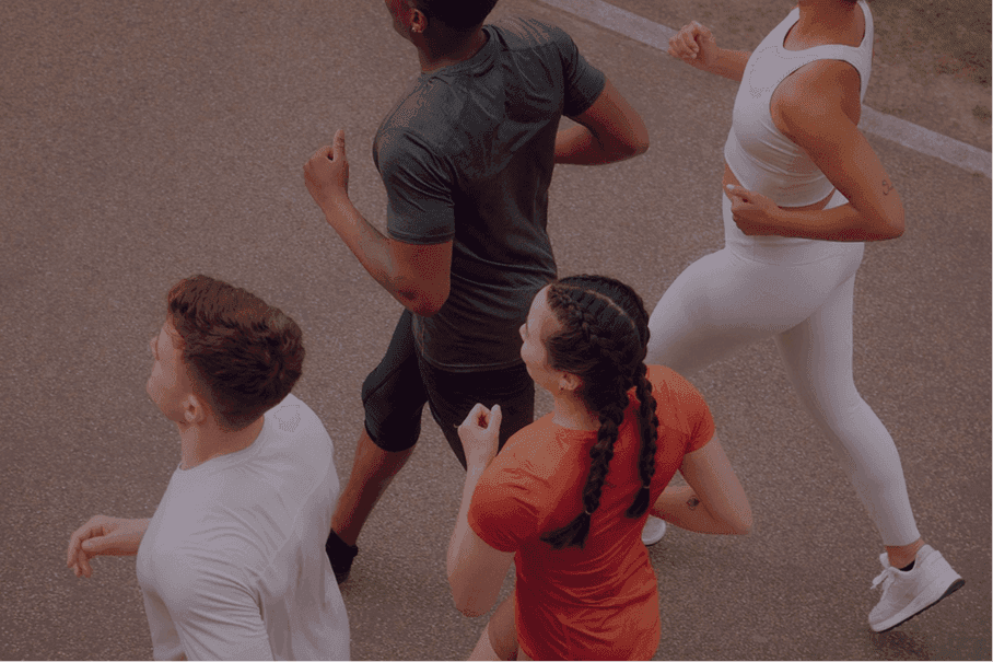 People running together