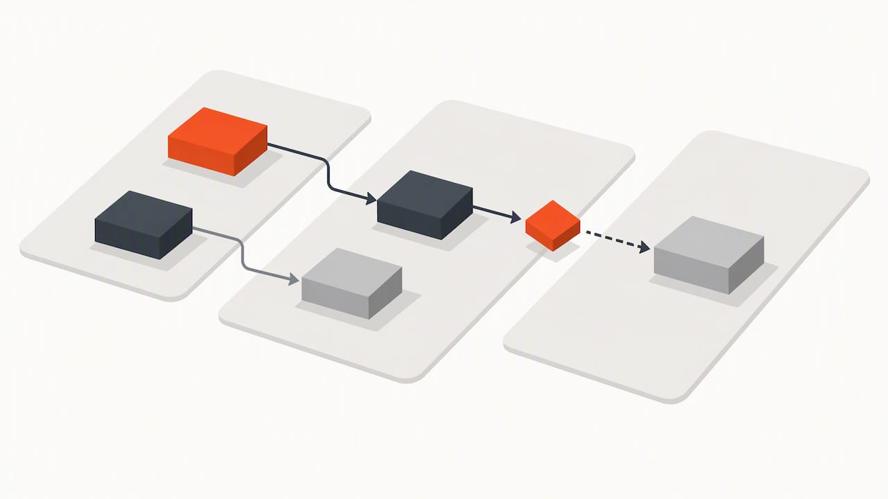 Mobile roadmap sequencing with dependencies