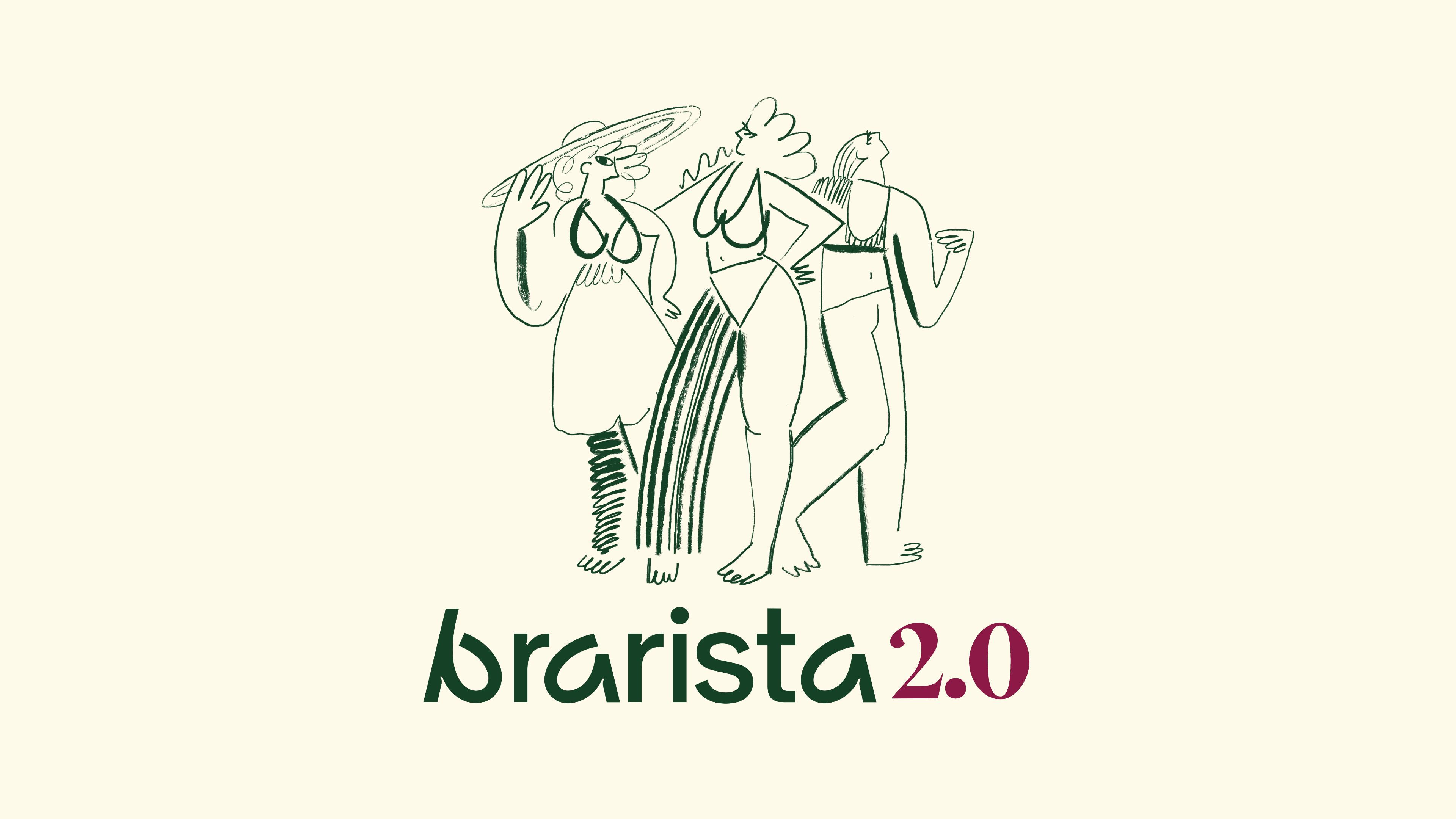 Brarista logo alongside an illustration of three confident women posing.