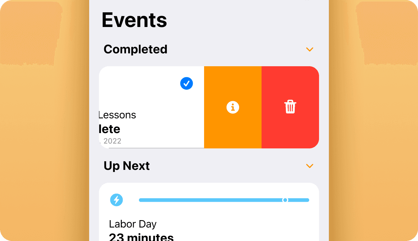 Manage Events