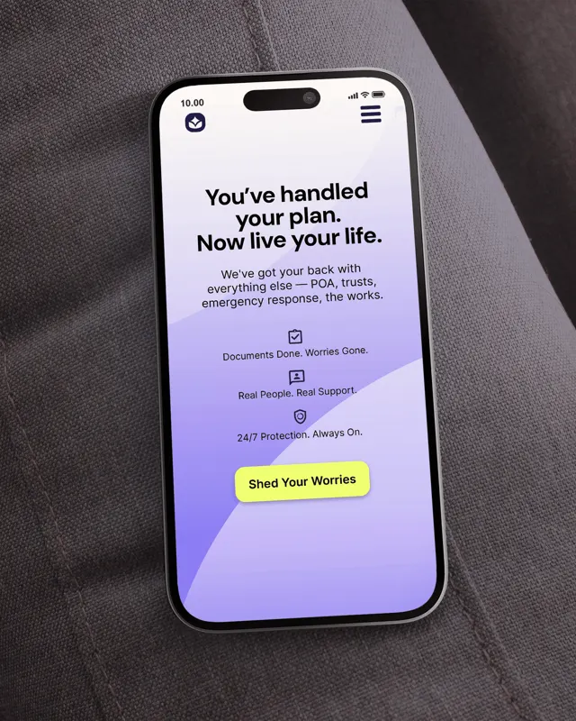 Childfree Trust website on a phone