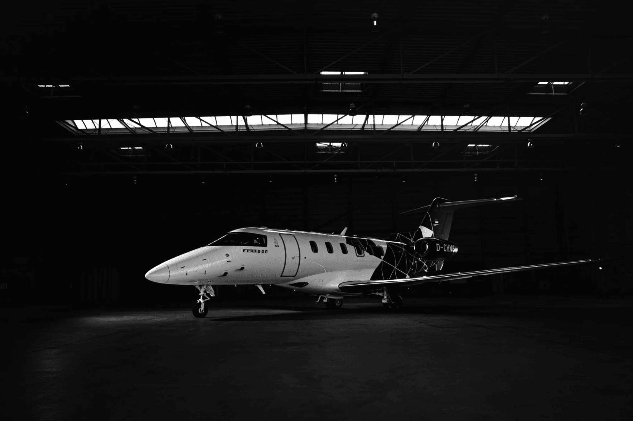 Hamburg based Platoon Aviation's Pilatus PC-24.