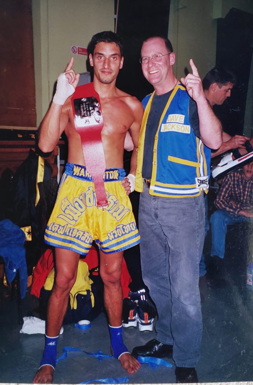 Man after fitness body transformation