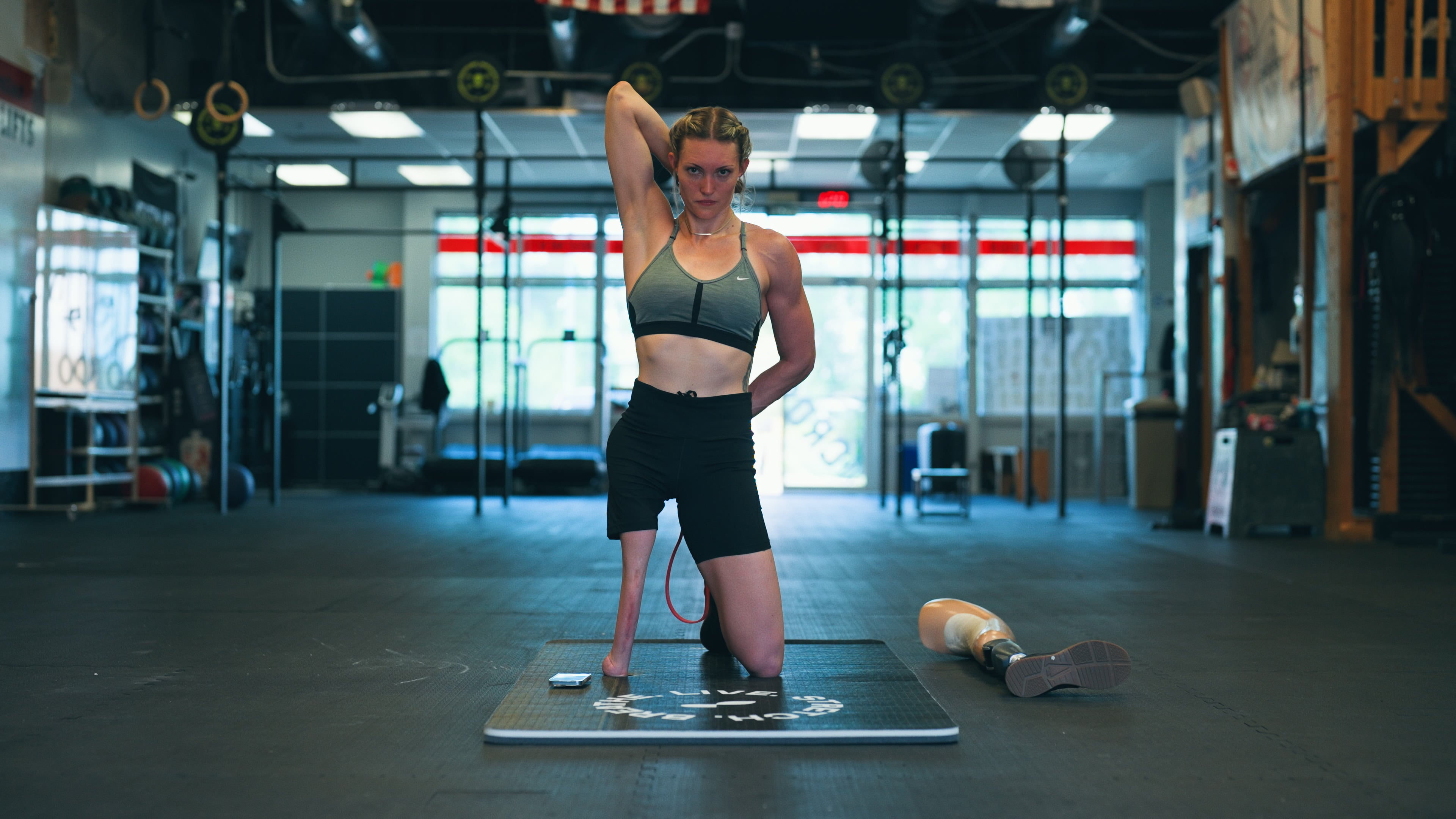 Woman Working Out in Gym - Wrist Mobility Exercises