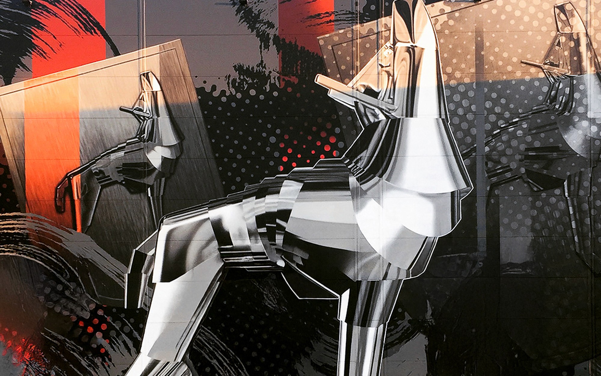 Minimalist coffee can design in hand – black and white packaging with bold typography