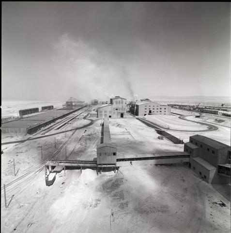 Vista general área industrial oficina salitrera Pedro de Valdivia.