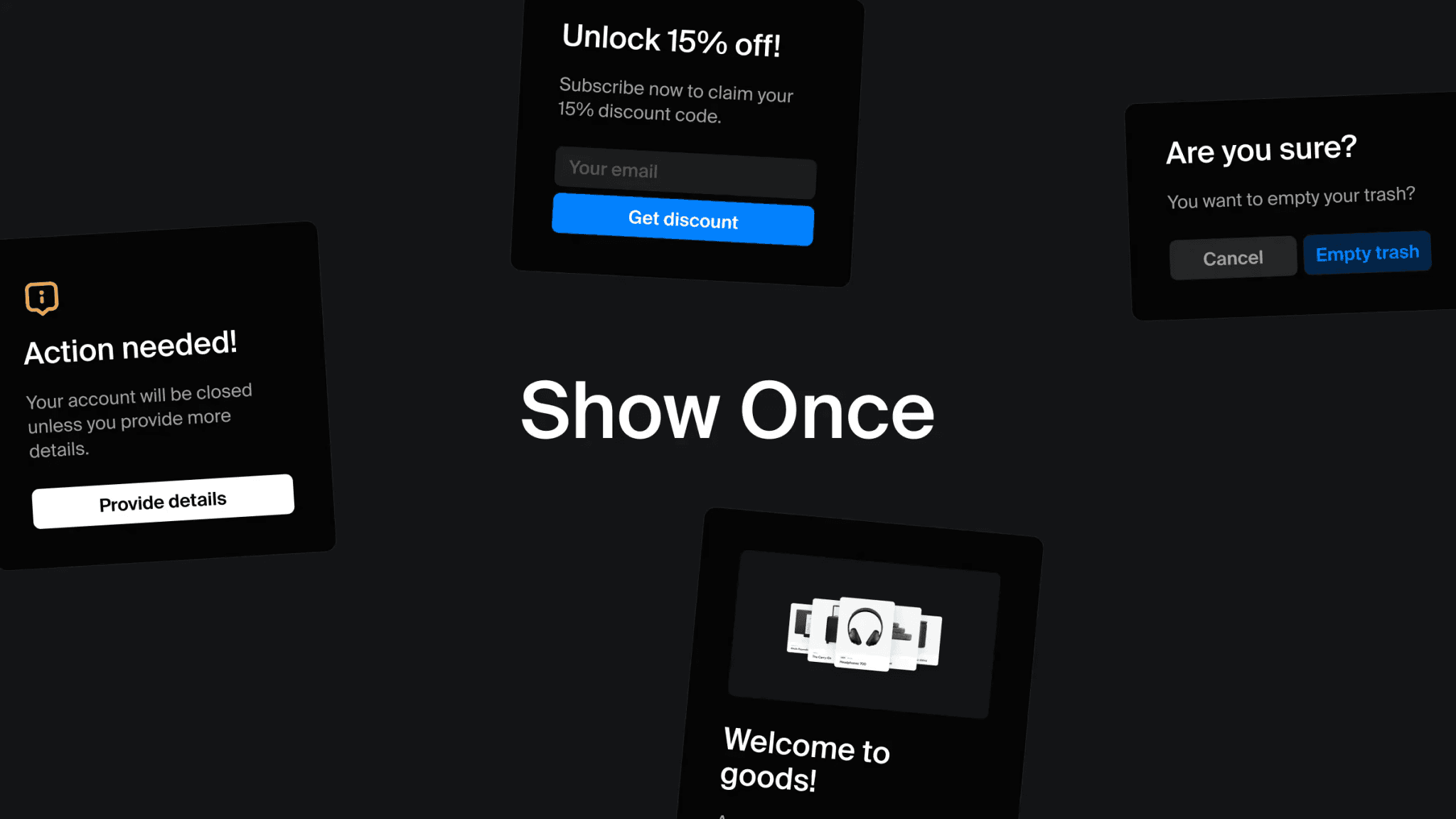 Show Once Code Override for Framer