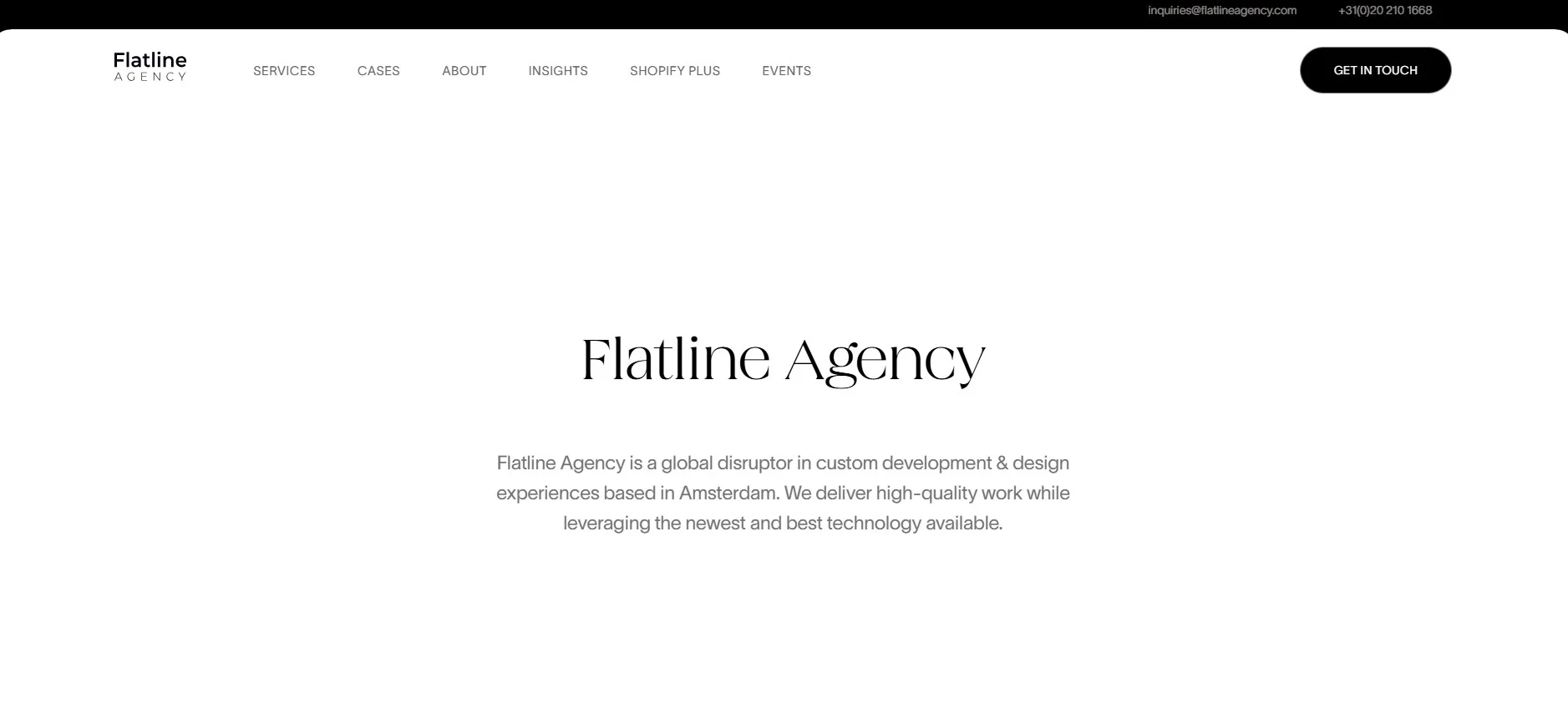 Top Framer Agencies in Europe - Flatline Agency