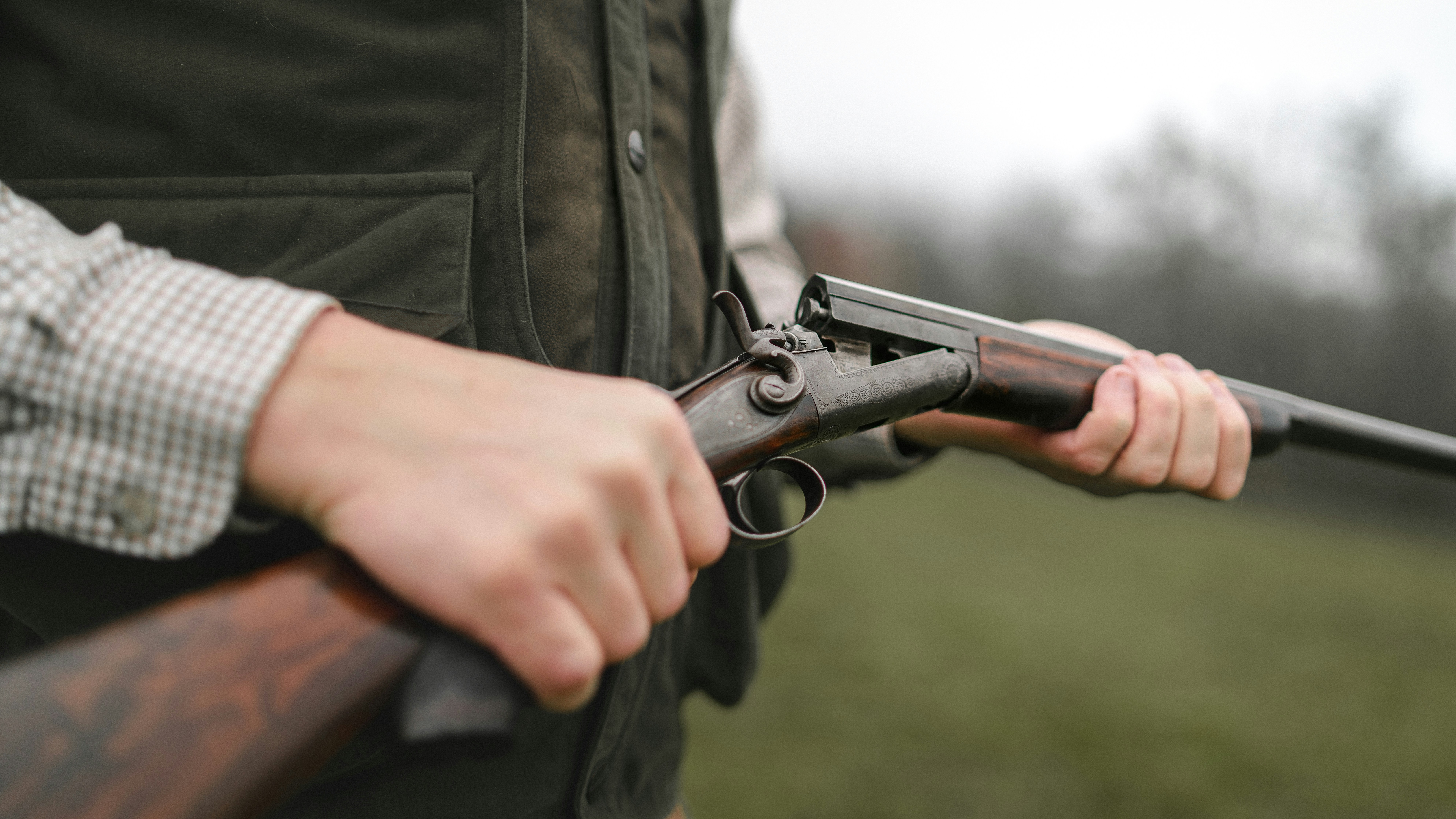 man holding gun