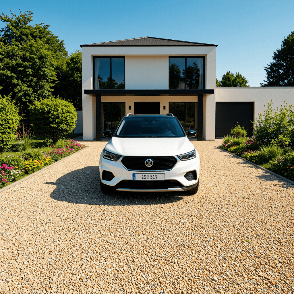 product photography of compact car