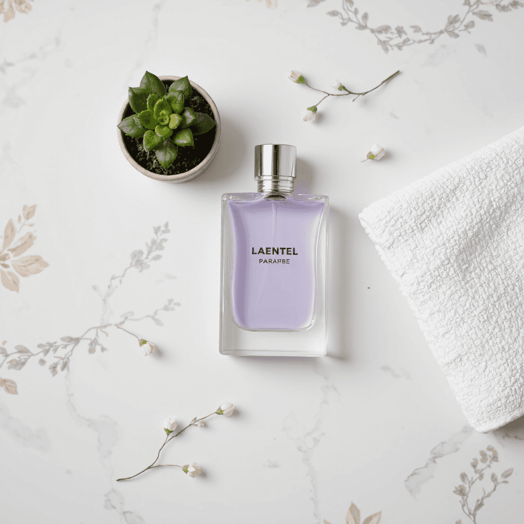 product photography of perfume bottle