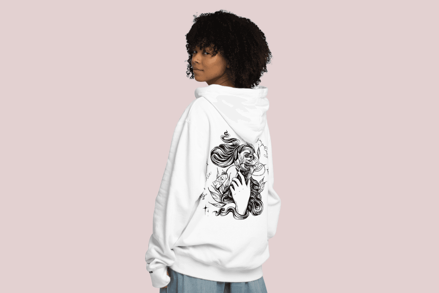 hand hoodie