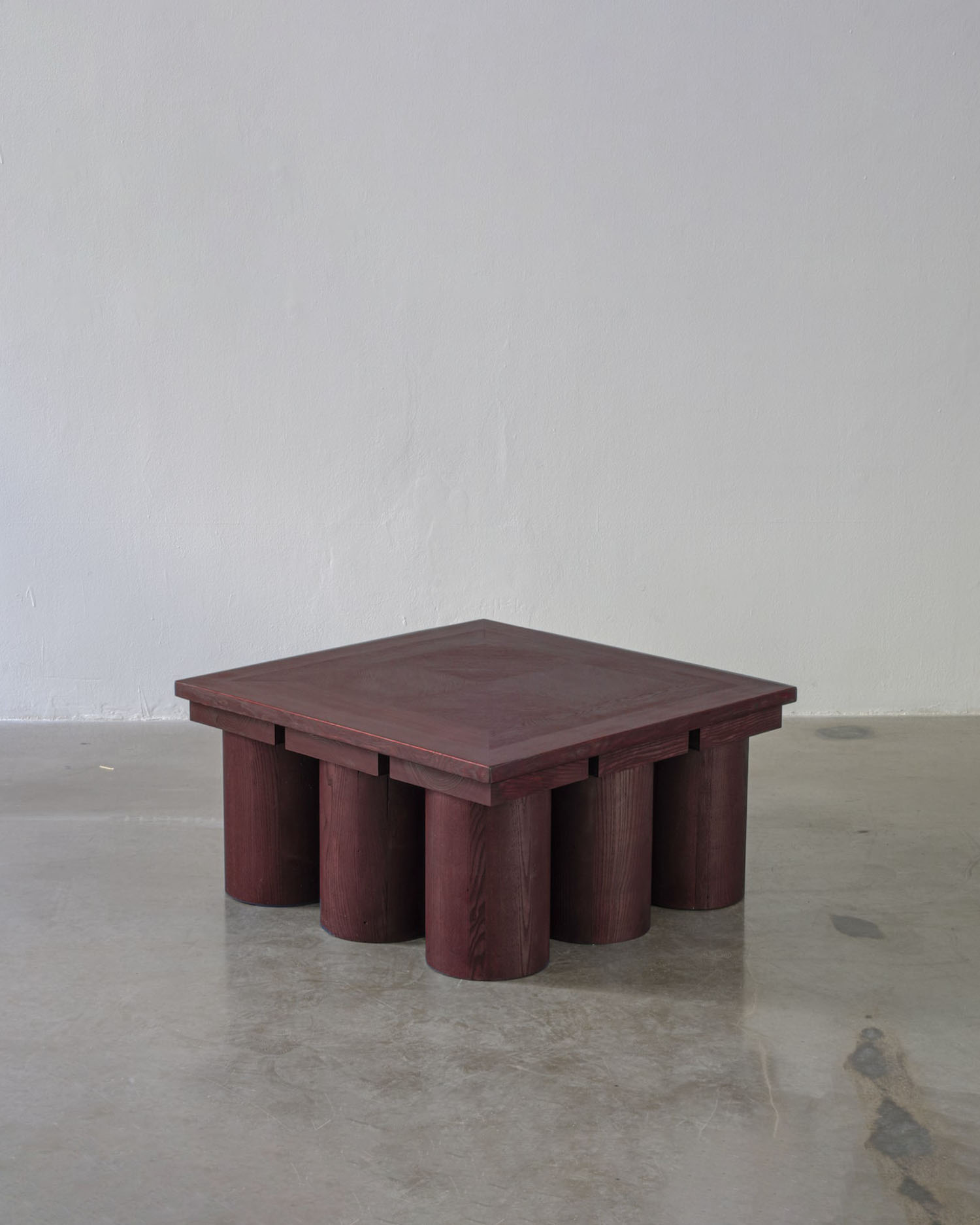Veltrusy Mansion low table with solid material expression and clean architectural composition by Jiri Krejcirik